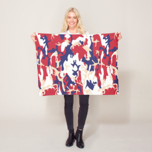 4 juli, Onafhankelijkheidsdag, Camouflage Beige Fleece Deken