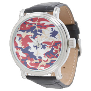 4 juli, Onafhankelijkheidsdag, Camouflage Beige Horloge
