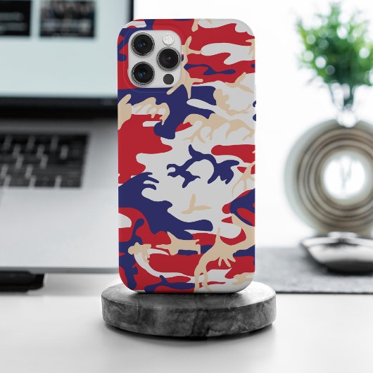 4 juli, Onafhankelijkheidsdag, Camouflage Beige iPhone Hoesje