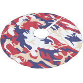 4 juli, Onafhankelijkheidsdag, Camouflage Beige Kerstboom Rok (Gekanteld)