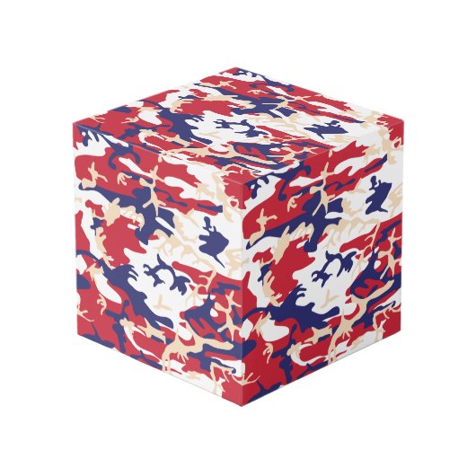 4 juli, Onafhankelijkheidsdag, Camouflage Beige Kubus (Voorkant hoekig)