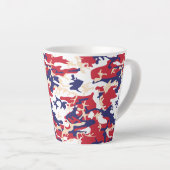 4 juli, Onafhankelijkheidsdag, Camouflage Beige Latte Mok (Rechterhoek)