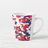 4 juli, Onafhankelijkheidsdag, Camouflage Beige Latte Mok (Rechts)