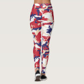 4 juli, Onafhankelijkheidsdag, Camouflage Beige Leggings (Achterkant)