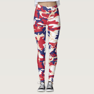 4 juli, Onafhankelijkheidsdag, Camouflage Beige Leggings