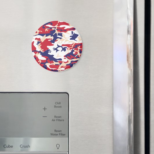 4 juli, Onafhankelijkheidsdag, Camouflage Beige Magneet (Insitu (Koelkast))