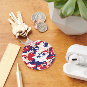 4 juli, Onafhankelijkheidsdag, Camouflage Beige Sleutelhanger