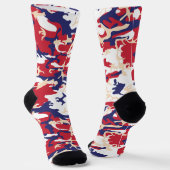 4 juli, Onafhankelijkheidsdag, Camouflage Beige Sokken (Gebogen)