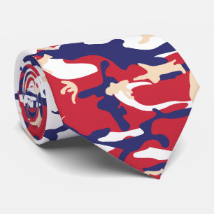4 juli, Onafhankelijkheidsdag, Camouflage Beige Stropdas