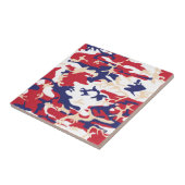 4 juli, Onafhankelijkheidsdag, Camouflage Beige Tegeltje (Zijkant)