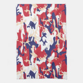 4 juli, Onafhankelijkheidsdag, Camouflage Beige Theedoek (Verticaal)