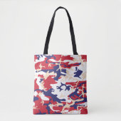 4 juli, Onafhankelijkheidsdag, Camouflage Beige Tote Bag (Voorkant)