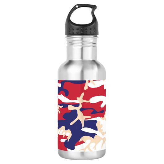 4 juli, Onafhankelijkheidsdag, Camouflage Beige Waterfles (Voorkant)