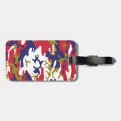 4 juli, Onafhankelijkheidsdag, Camouflage Goud Bagagelabel (Achterkant horizontaal)
