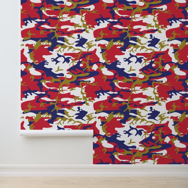 4 juli, Onafhankelijkheidsdag, Camouflage Goud Behang (Applicatie)