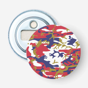4 juli, Onafhankelijkheidsdag, Camouflage Goud Button Flesopener