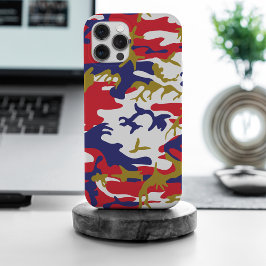 4 juli, Onafhankelijkheidsdag, Camouflage Goud iPhone 15 Pro Max Hoesje