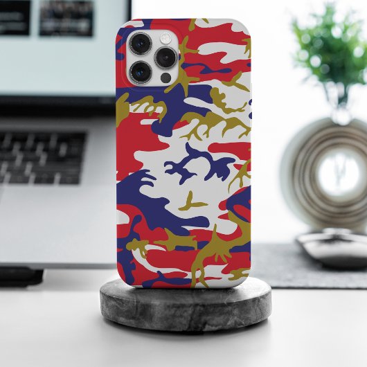 4 juli, Onafhankelijkheidsdag, Camouflage Goud Case-Mate iPhone Case