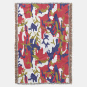 4 juli, Onafhankelijkheidsdag, Camouflage Goud Deken (Voorkant Verticaal)