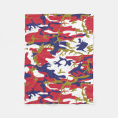 4 juli, Onafhankelijkheidsdag, Camouflage Goud Fleece Deken (Voorkant)