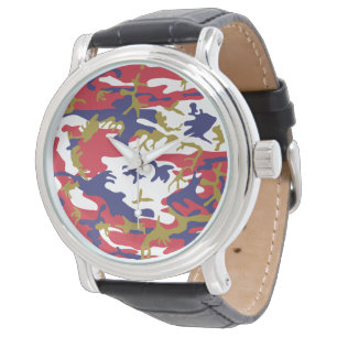 4 juli, Onafhankelijkheidsdag, Camouflage Goud Horloge