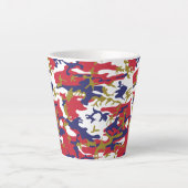 4 juli, Onafhankelijkheidsdag, Camouflage Goud Latte Mok (Voorkant)