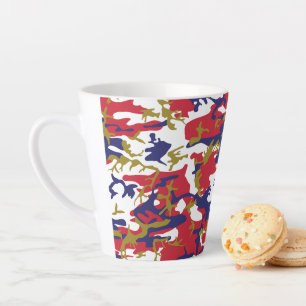 4 juli, Onafhankelijkheidsdag, Camouflage Goud Latte Mok