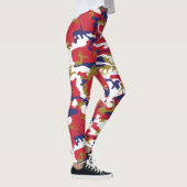 4 juli, Onafhankelijkheidsdag, Camouflage Goud Leggings (Rechts)