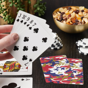 4 juli, Onafhankelijkheidsdag, Camouflage Goud Pokerkaarten