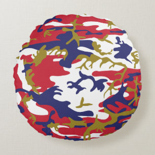 4 juli, Onafhankelijkheidsdag, Camouflage Goud Rond Kussen