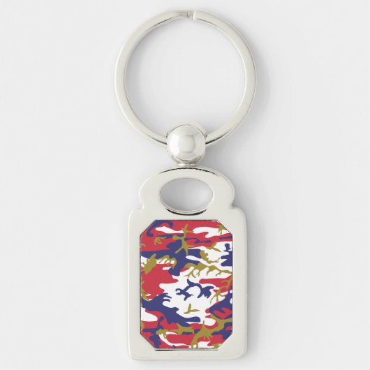 4 juli, Onafhankelijkheidsdag, Camouflage Goud Sleutelhanger (Voorkant)