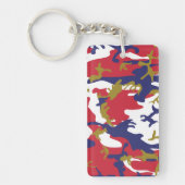 4 juli, Onafhankelijkheidsdag, Camouflage Goud Sleutelhanger (Voorkant)