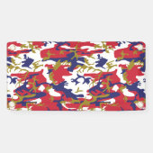 4 juli, Onafhankelijkheidsdag, Camouflage Goud Spandoek (Horizontaal)