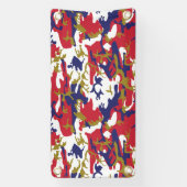 4 juli, Onafhankelijkheidsdag, Camouflage Goud Spandoek (Verticaal)