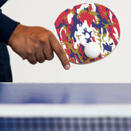 4 juli, Onafhankelijkheidsdag, Camouflage Goud Tafeltennisbatje
