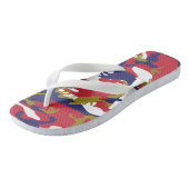 4 juli, Onafhankelijkheidsdag, Camouflage Goud Teenslippers (Schuin)
