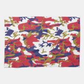 4 juli, Onafhankelijkheidsdag, Camouflage Goud Theedoek (Horizontaal)