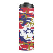 4 juli, Onafhankelijkheidsdag, Camouflage Goud Thermosbeker (Voorkant)