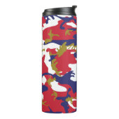 4 juli, Onafhankelijkheidsdag, Camouflage Goud Thermosbeker (Gedraaid links)