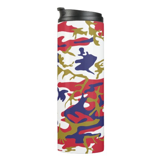 4 juli, Onafhankelijkheidsdag, Camouflage Goud Thermosbeker (Geroteerd rechts)