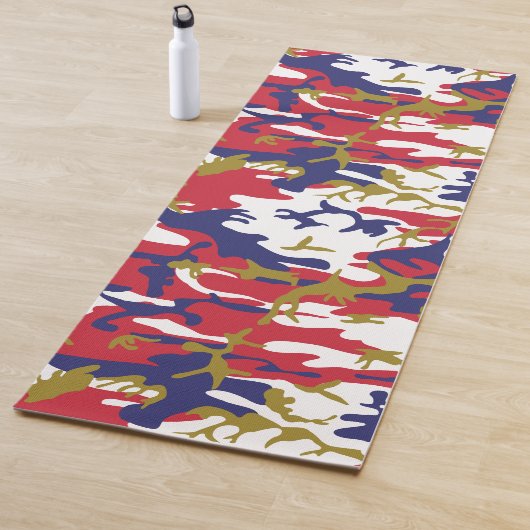 4 juli, Onafhankelijkheidsdag, Camouflage Goud Yogamat (In situ)