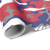 4 juli, Onafhankelijkheidsdag, Camouflage Grijs Cadeaupapier (Rol Hoek)