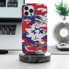 4 juli, Onafhankelijkheidsdag, Camouflage Grijs iPhone 15 Pro Max Hoesje