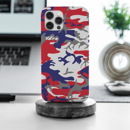 4 juli, Onafhankelijkheidsdag, Camouflage Grijs Case-Mate iPhone Case