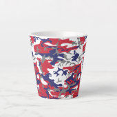4 juli, Onafhankelijkheidsdag, Camouflage Grijs Latte Mok (Voorkant)