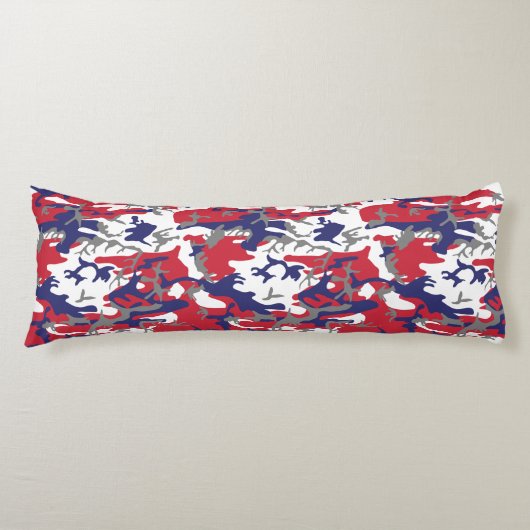 4 juli, Onafhankelijkheidsdag, Camouflage Grijs Lichaamskussen (Voorkant)