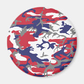 4 juli, Onafhankelijkheidsdag, Camouflage Grijs Magneet (Voorkant)