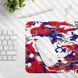 4 juli, Onafhankelijkheidsdag, Camouflage Grijs Muismat