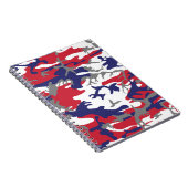 4 juli, Onafhankelijkheidsdag, Camouflage Grijs Notitieboek (Rechterzijde)