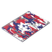 4 juli, Onafhankelijkheidsdag, Camouflage Grijs Notitieboek (Linkerzijde)
